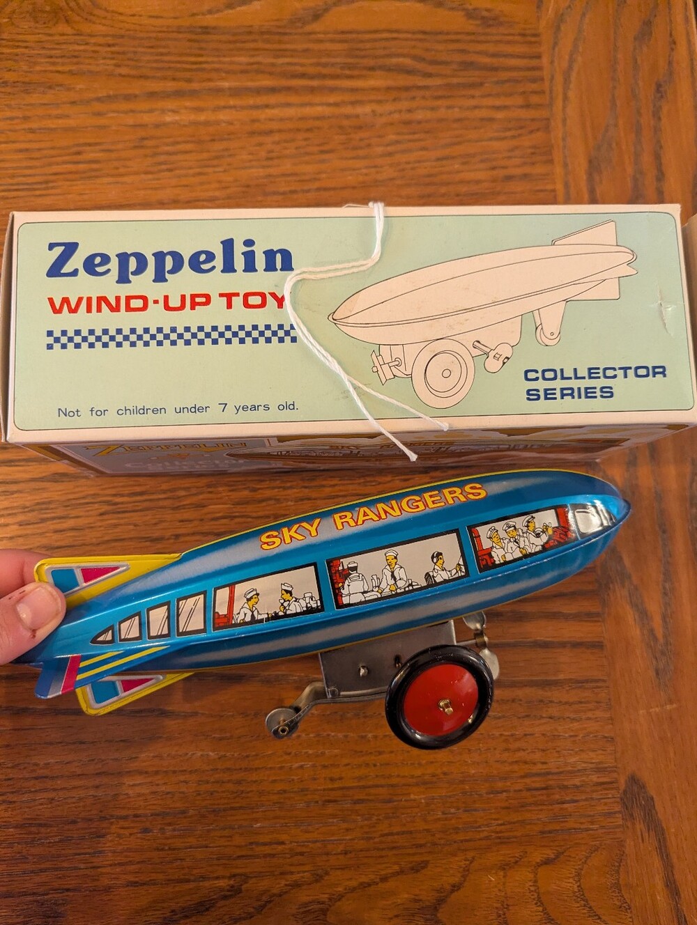 Vintage Tin Zeppelin Wind-Up Toy